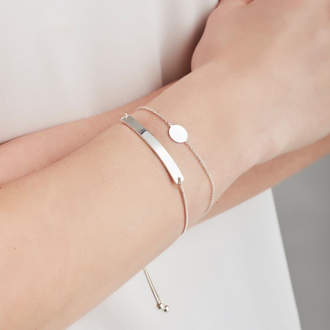 Silver Curb Link Bracelets | Unisex 925 Sterling Silver Jewelry – Liry's  Jewelry