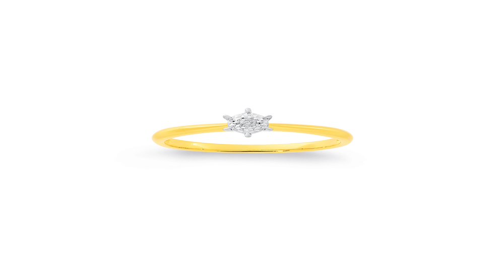 9ct 6 Claw Diamond Illusion Set Solitaire Ring Total Diamond Weight ...