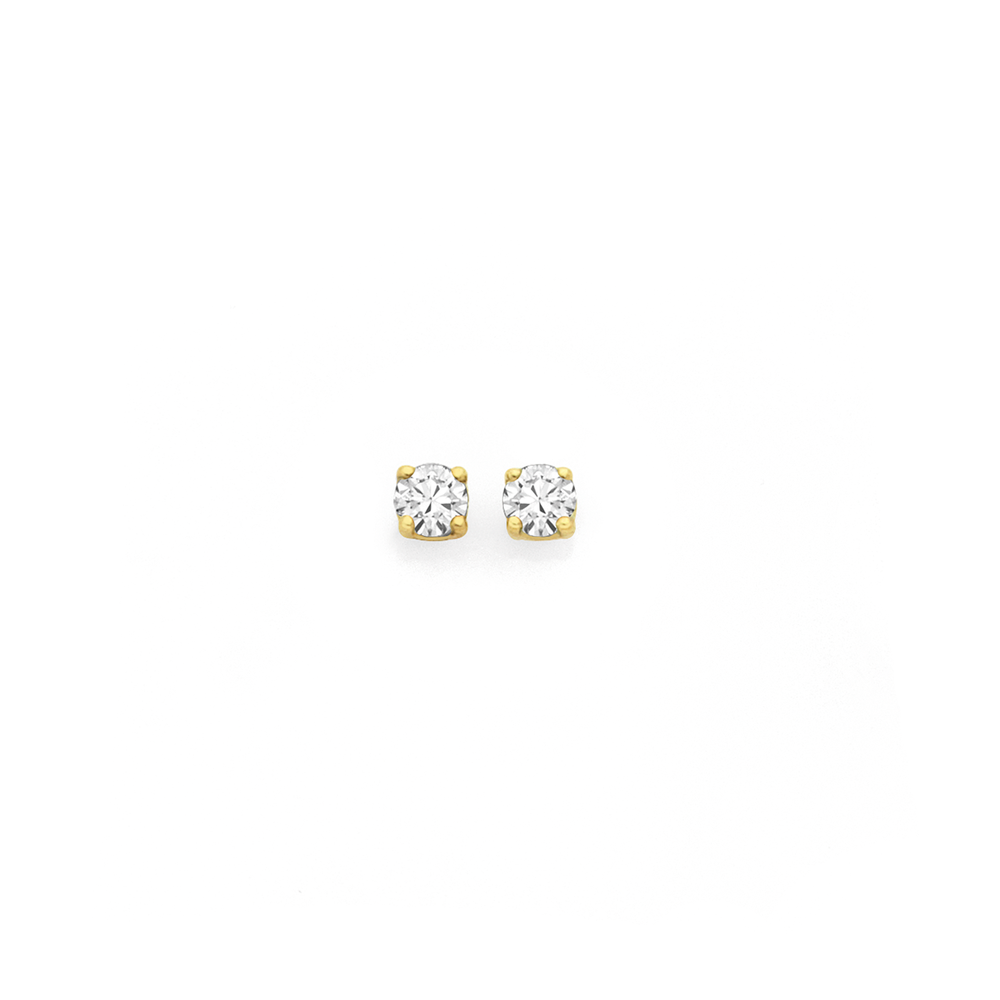 9ct yellow .10ct diamond studs 9ct yellow .10ct diamond studs