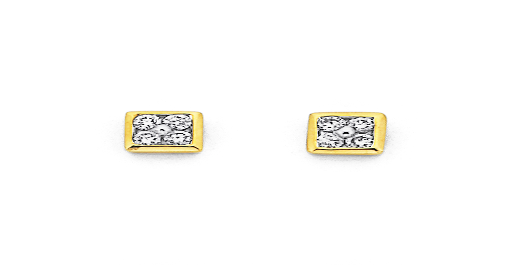 9ct, Diamond Studs Goldmark (NZ)