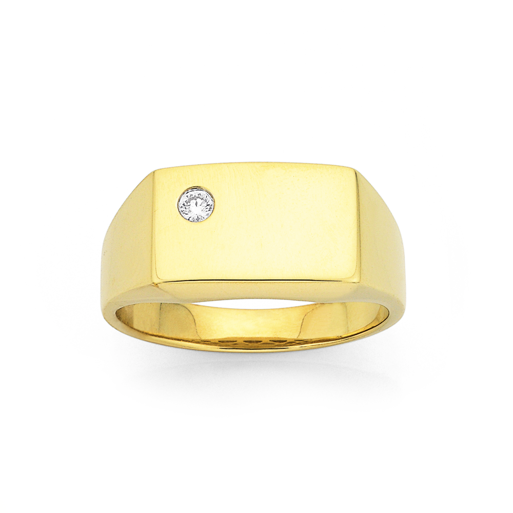 9ct gents ring