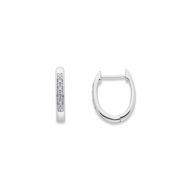 9ct Diamond Huggies 9ct Diamond Huggies