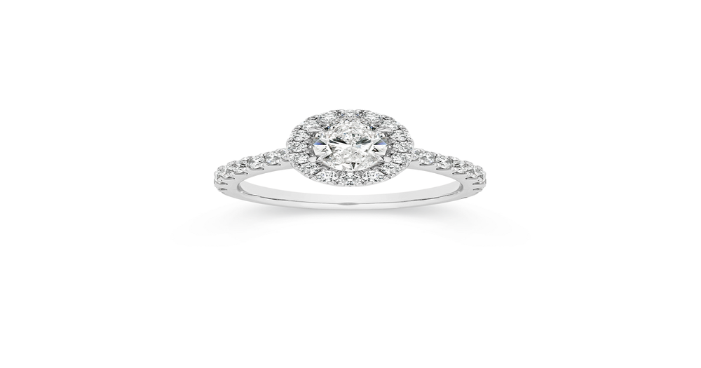 Alora 14ct White Gold 1 3/4 Carats Tw Lab Grown Diamond Ring | Goldmark ...