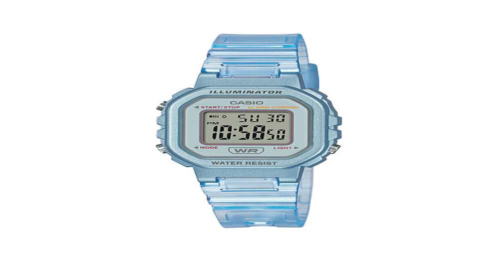 Casio Transparent Digital Blue Watch in Blue Goldmark (NZ)