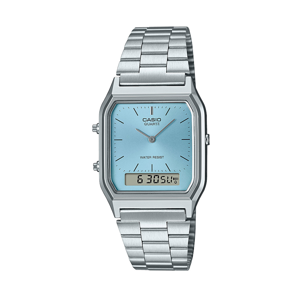 Casio retro blue shop