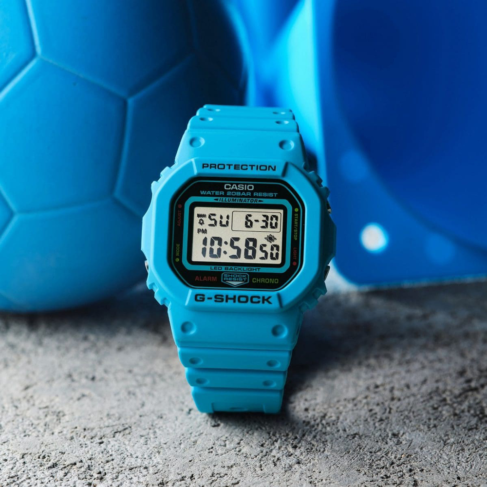 G-shock Energy Pack Series Fluro Blue Dw5600ep-2d in Blue