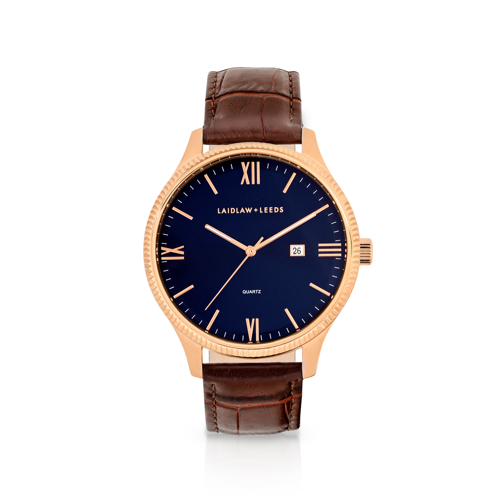 Laidlaw Leeds Men s Casual Dress Watch in Rose Goldmark NZ