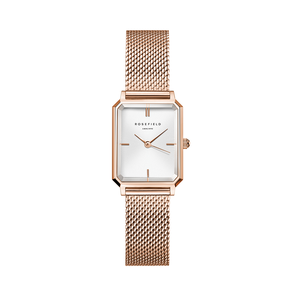 Rosefield rose gold watch deals