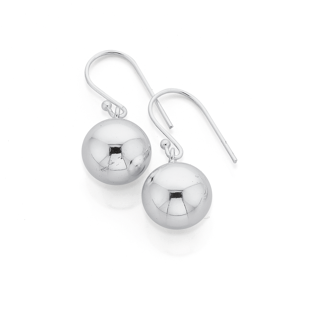 Sterling Silver 10mm Ball Stud Earrings  Simon Curwood Jewellers