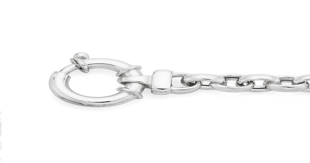 Sterling Silver 19cm Belcher Boltring Bracelet Goldmark (NZ)