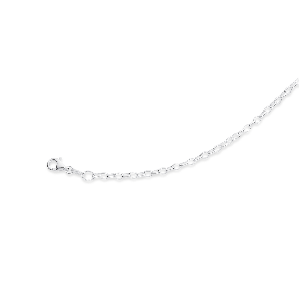 Sterling silver oval belcher bracelet Sterling silver oval belcher bracelet