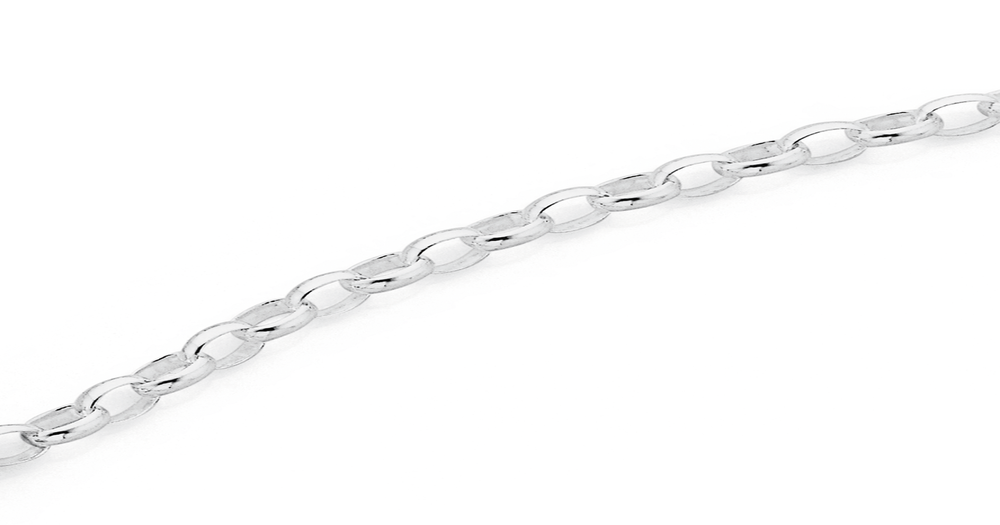 Sterling silver 60cm belcher chain