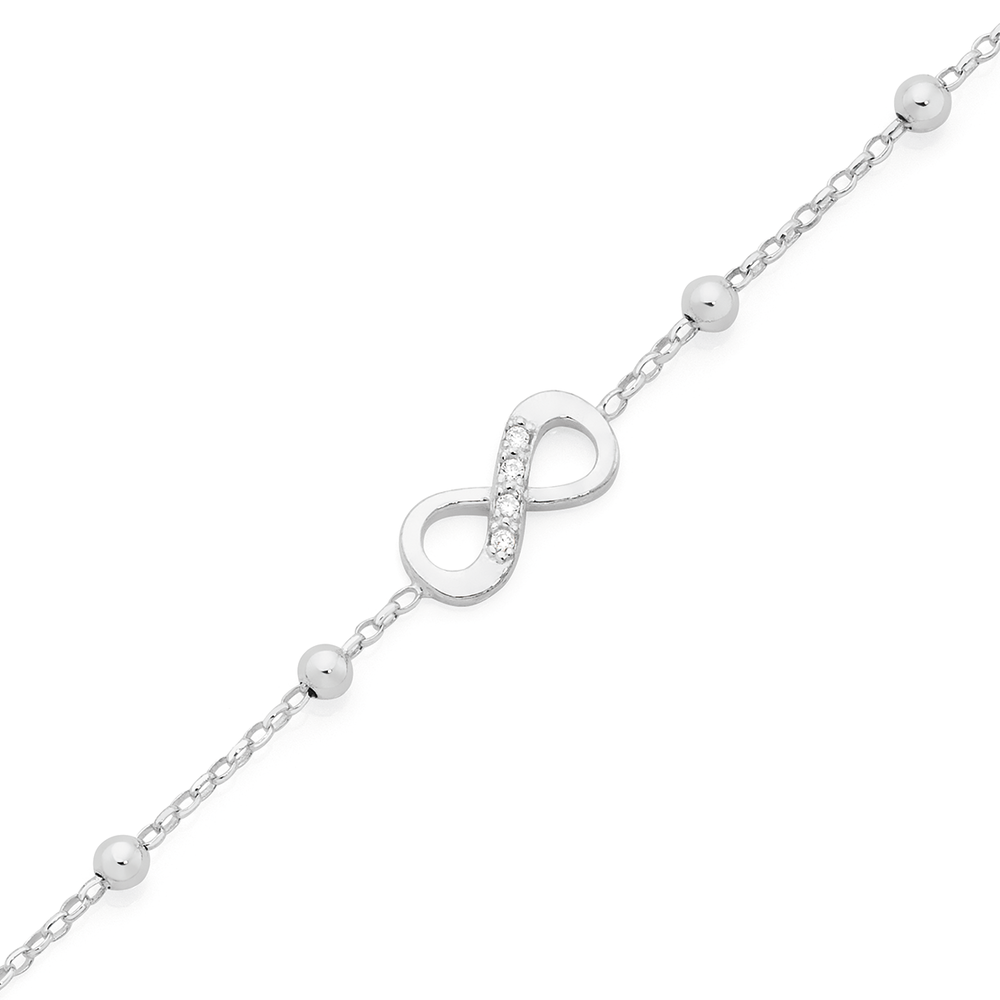 Infinity anklet silver deals