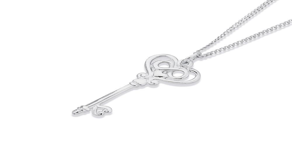 Sterling Silver Key Pendant | Goldmark (NZ)